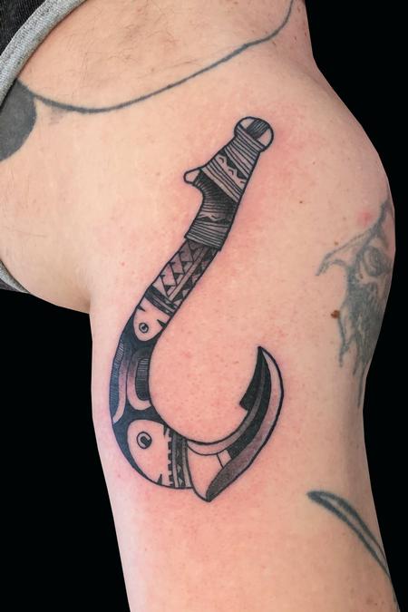 Tattoos - Polynesian Hook - 137933